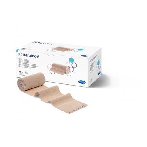 Бинт PUTTERBINDE среднерастяжимый из 100% хлопка 5 м х 10 см 10 шт. в Ригла