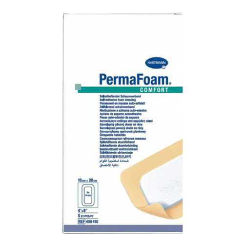 PermaFoam Comfort ПемаФом Комфорт губчатая адгезивная повязка 10 x 20 см в Ригла