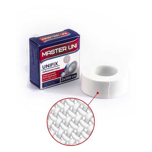 Пластырь Master Uni Unifix фиксирующий на тканевой основе 2 х 500 см в Ригла