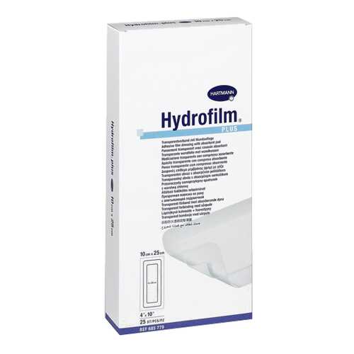 Повязка HARTMANN Hydrofilm plus с впитывающей подушечкой прозрачная 10 см х 25 см 25 шт. в Ригла