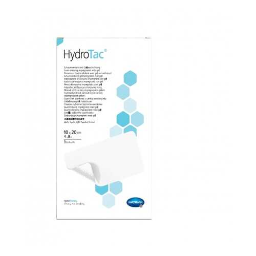 Повязка HydroTac ГидроТак губчатая с гидрогелевым покрытием 10х20 см 3 шт. 685833 в Ригла