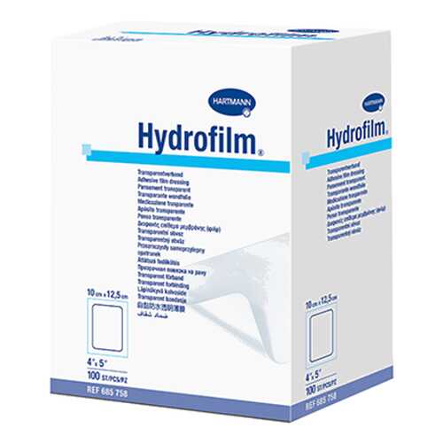 Самофиксирующаяся повязка HARTMANN Hydrofilm прозрачная 10 см х 12,5 см 100 шт. в Ригла