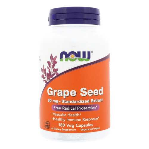 Grape Seed Extract Now капсулы 60 мг 180 шт. в Ригла