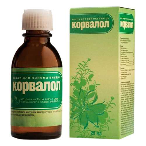 Корвалол капли для приема внутрь 25 мл в Ригла