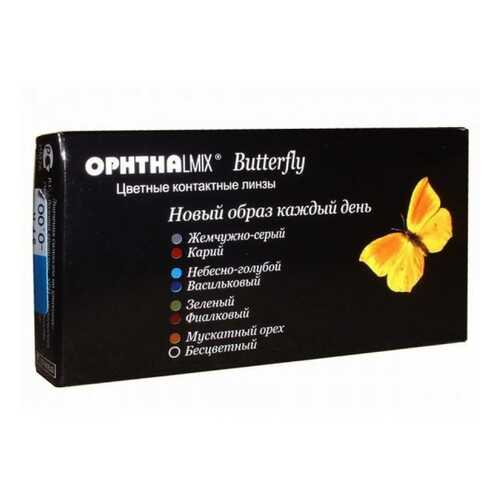 Контактные линзы Офтальмикс Butterfly 1-тоновые 2 линзы R 8,6 -4,00 Орех в Ригла