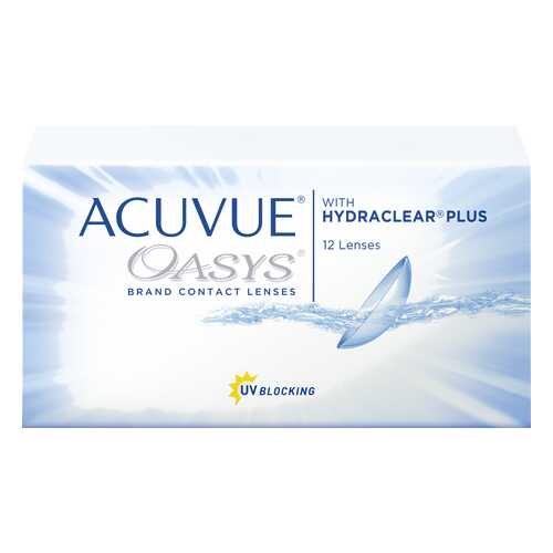 Контактные линзы Acuvue Oasys with Hydraclear Plus 12 линз R 8,8 -5,75 в Ригла
