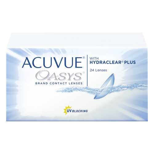 Контактные линзы Acuvue Oasys with Hydraclear Plus 24 линзы R 8,4 -0,50 в Ригла