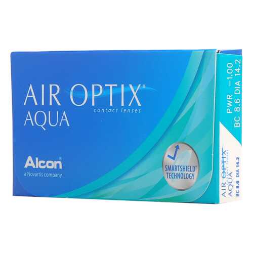Контактные линзы Air Optix Aqua 6 линз R 8,6 -7,75 в Ригла