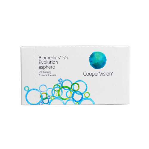Контактные линзы Biomedics 55 Evolution asphere 6 линз R 8,9 -3,00 в Ригла