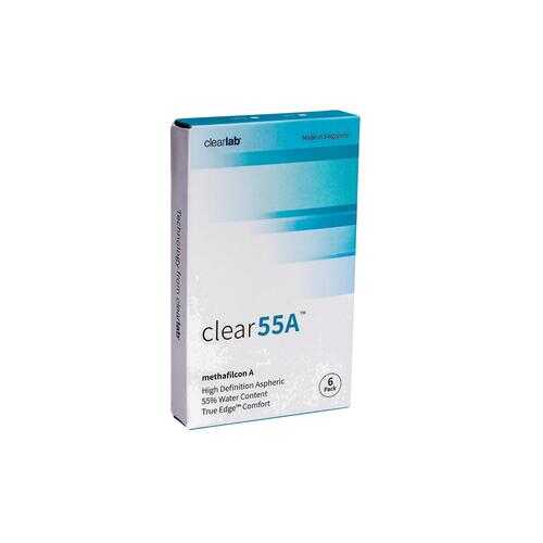 Контактные линзы ClearLab Clear 55 A 6 линз R 8.7 -01,25 в Ригла