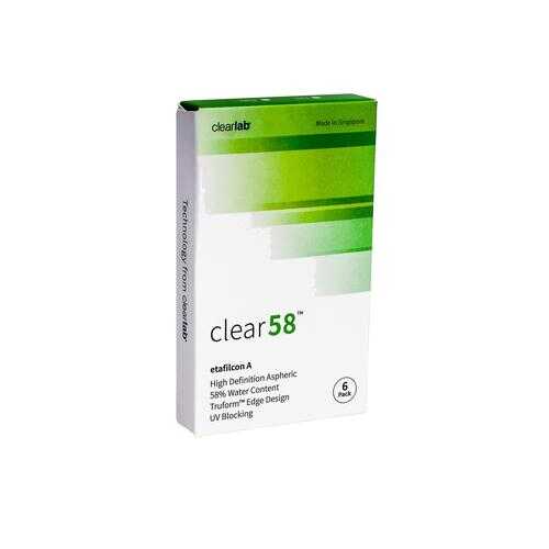 Контактные линзы ClearLab Clear 58 6 линз R 8.3 -04,00 в Ригла