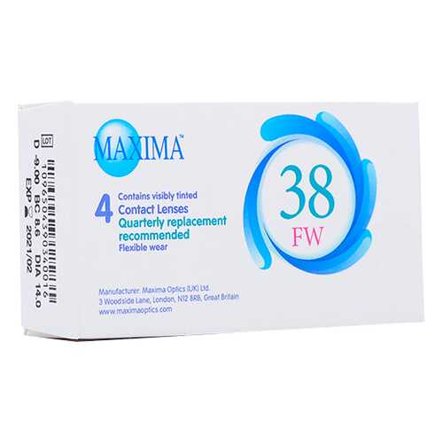 Контактные линзы Maxima 38 FW 4 линзы R 8,6 -4,50 в Ригла