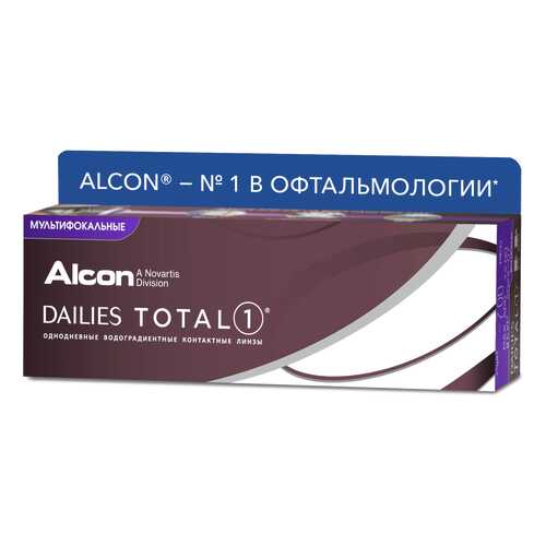 Контактные линзы Dailies Total1 Multifocal 30 линз Medium от +1,25 до +2,00 R 8,5 -3,00 в Ригла