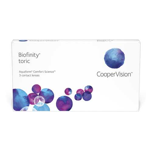 Линзы контактные CooperVision Biofinity Toric 3 шт. -0/0,75/180 в Ригла