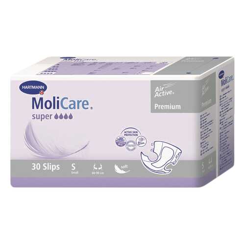 Подгузники для взрослых, S, 30 шт. MoliCare Premium Super в Ригла