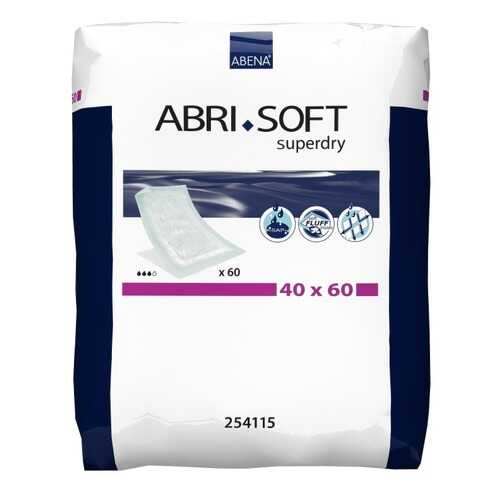 Впитывающие пеленки, 40x60 см, 60 шт. Abena Abri-Soft Superdry в Ригла