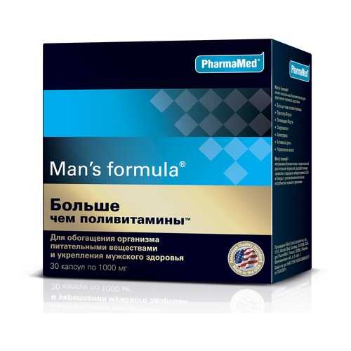PharmaMed Man's formula Больше чем поливитамины, 30 капс в Ригла