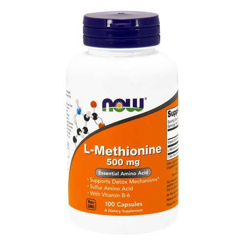 Добавка для здоровья NOW L-Methionine 100 капс. натуральный в Ригла