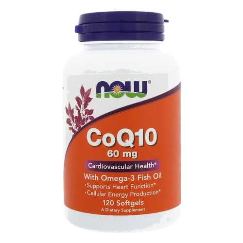 Коэнзим NOW CoQ10 60 mg + Omega-3 120 капс. в Ригла