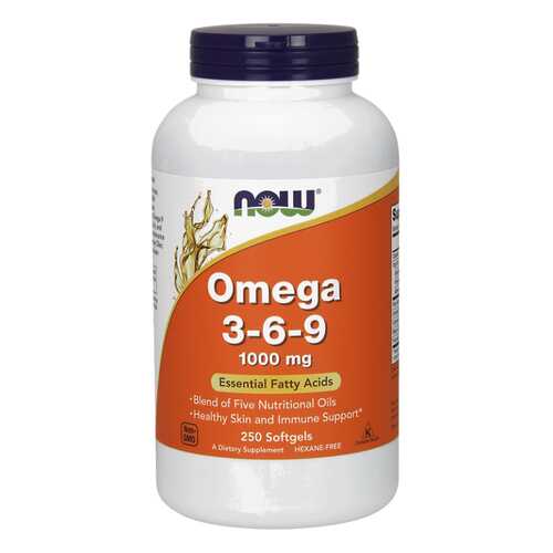 NOW Omega 3-6-9 1000 250 капсул в Ригла