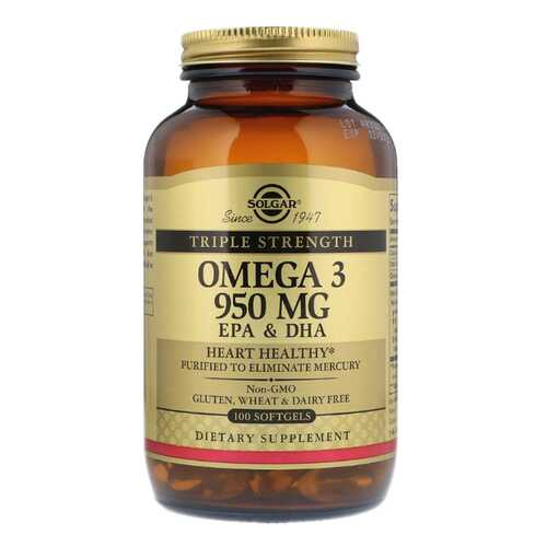 Omega-3 Solgar Epa&Dha Triple Strength 100 капс. в Ригла